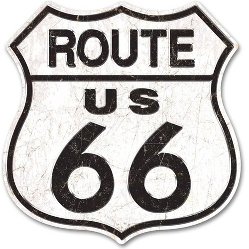 Sign-Large-Route 66 Cut to Shape