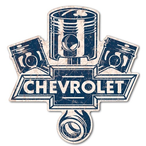 Sign-Large-Chevy Pistons Cut to Shape
