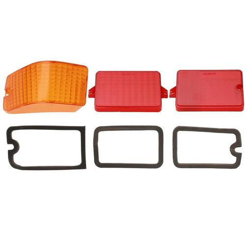 LENS TAILLIGHT STOP INDICATOR & GASKETS LJ LEFT HAND REAR ( 3 LENS)