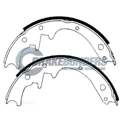 Brake Shoes - Front DATSUN 1000 1200 B10 -  DELUXE B10 - B110 B120 03/1967 TO 1985