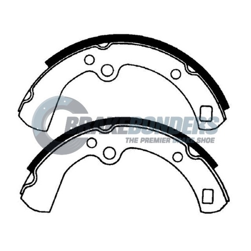 Brake Shoes - Rear DATSUN 1000 1200 B10 -  DELUXE B10 - B110 B120 03/1967 TO 1985 - 120Y 04/1974 - 06/1979