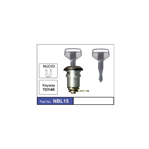 BOOT BARREL LOCK AND KEY MB ML BARINA 0485-0189