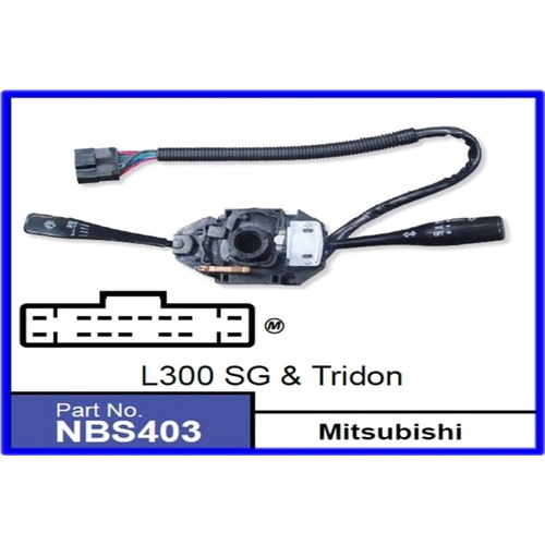 COMBINATION SWITCH MITSUBISHI TRITON TG 1986-06/93 & L300 SG 10/90 - 6/93