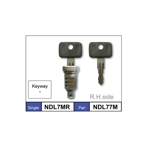 DOOR BARREL AND KEYS SB BARINA RH 04/94 TO 9/99