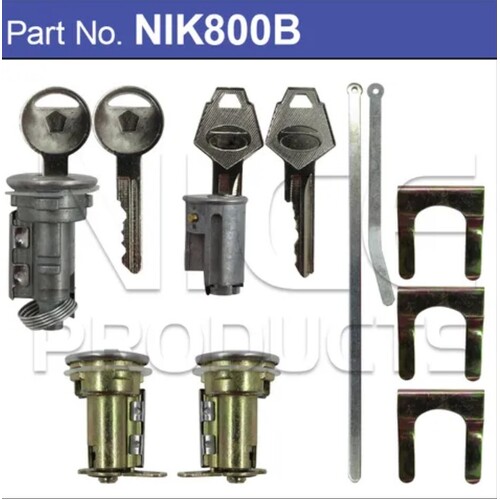 BARRELS & KEYS IGNITION / 2 DOORS AND BOOT VN VP VR VS WITH CENTRAL LOCKING