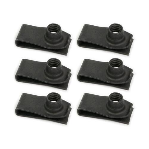 J NUTS 5/16' - 18 BLACK 6 PIECES
