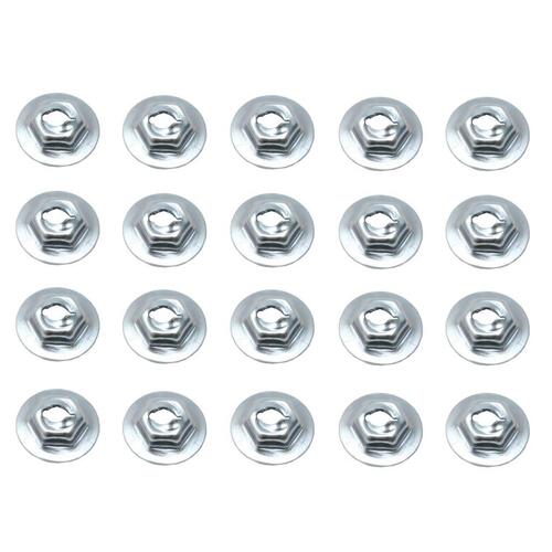 SPEED NUTS 1/8' STUD 5/16' HEX 17/32' WASHER 20PCS