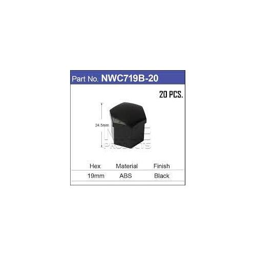 WHEEL NUT CAP COVER BLACK VT VX VY VZ WH WK WL SET OF 20