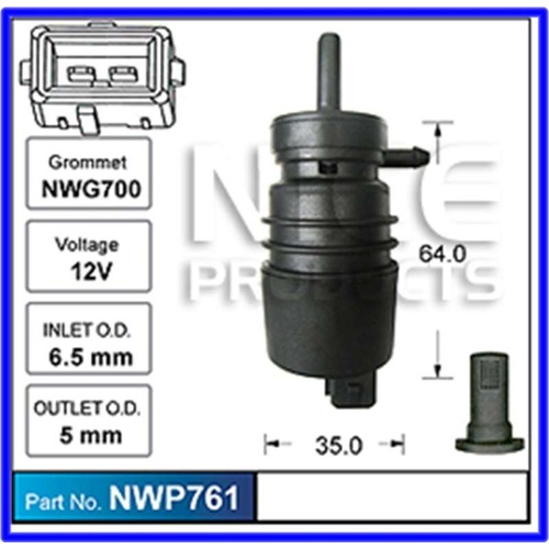 WINDSCREEN WIPER WASHER BOTTLE PUMP TS ASTRA XC BARINA & COMBO & JR JS ZC VECTRA