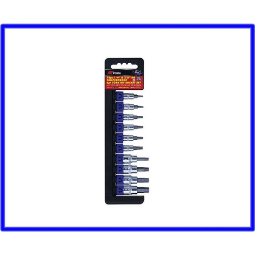 TAMPER PROOF TORX BIT SET1/4DR T10 T15 T20 T25 T27 T30 ?3/8 T40 T45 T50 TA55