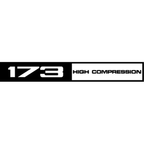 DECAL ROCKER COVER '173 HIGH COMPRESSION