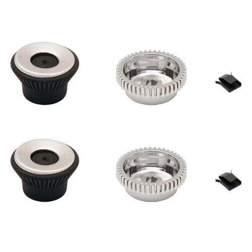 RADIO KNOB SET XW XY COMPLETE WITH INSERTS