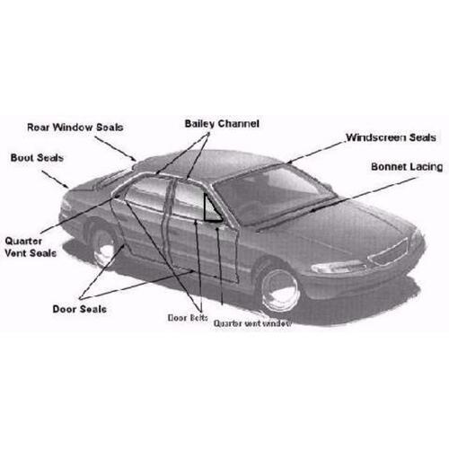 SEAL QUARTER WINDOW ESCORT MK 2 FIXED WINDOW RIGHT HAND