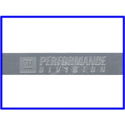 BADGE GM PERFORMANCE PARTS DIVISION 3 1/4 INCH X 5/8 INCH