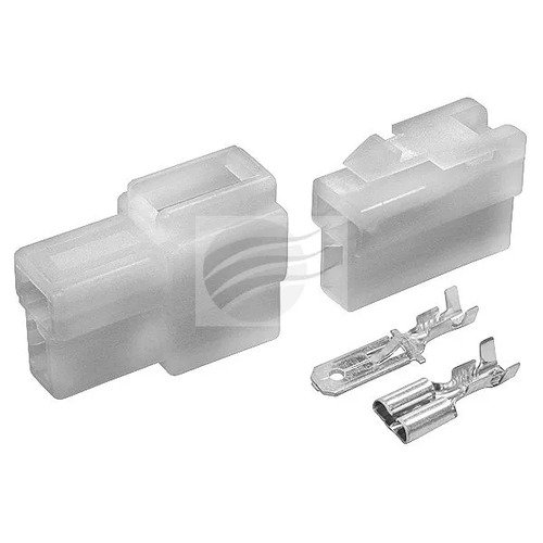 ELECTRICAL CONNECTOR HOUSING KIT 2 POLE MALE & FEMALE WITH TERMINALS 'T' SHAPE 250 SERIES