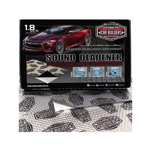 CAR BUILDERS SOUND DEADENING KIT SILVER 1.8SQ