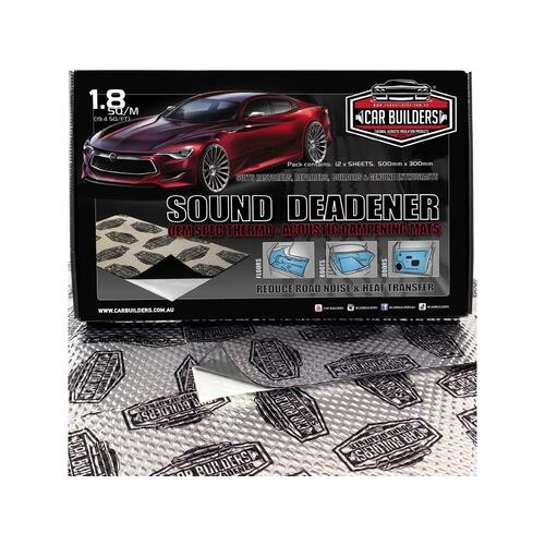 Car Builders Sound Deadening Kit Silver 1.8sq