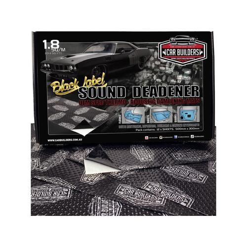 Car Builders Sound Deadening Kit Black 1.8 sqm