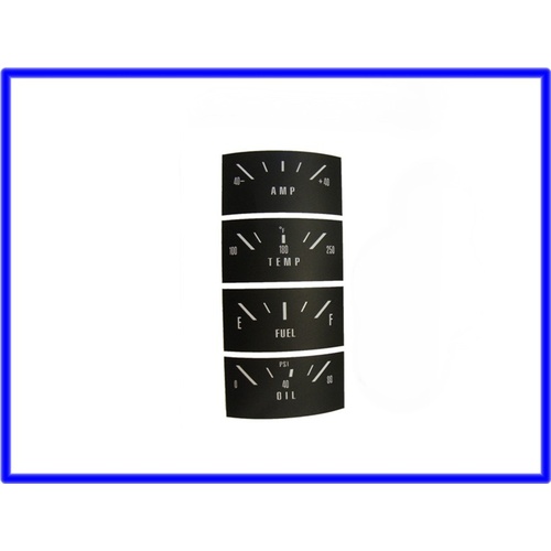 INSTRUMENT PANEL DECAL SET HK GTS CORRECT MATT FINISH VINYL