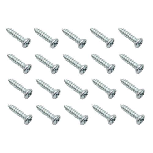 SCREW PACK OVAL HEAD CR REC TAPPER  4 X 1/2'