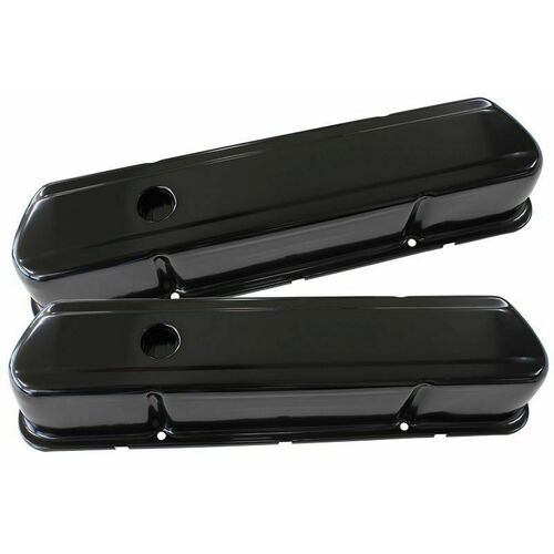 ROCKER COVER BLACK PLAIN TALL 253 308 HOLDEN PAIR