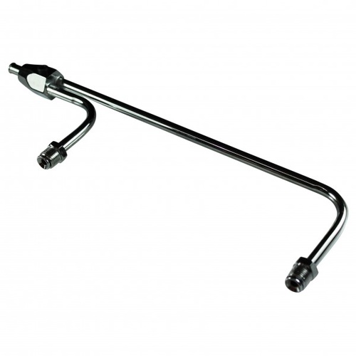 FUEL LINE DUEL HOLLEY 3310 CARBS CHROME 8 21/32 CENTRES SUITS VAC SEC HOLLEYS