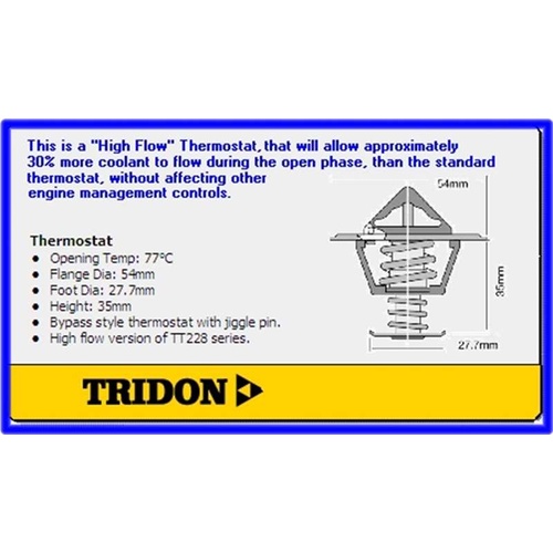THERMOSTAT FALCON HIGH FLOW