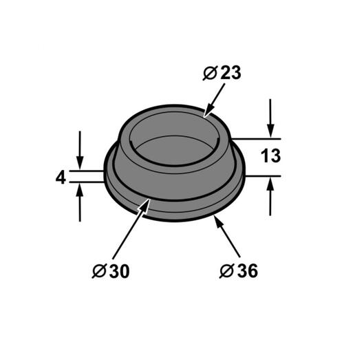BLANKING GROMMET/PLUG 29.5MM HOLE 36MM M