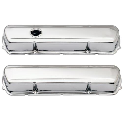 ROCKER COVER CHROME PLAIN SHORT 253 308 PAIR