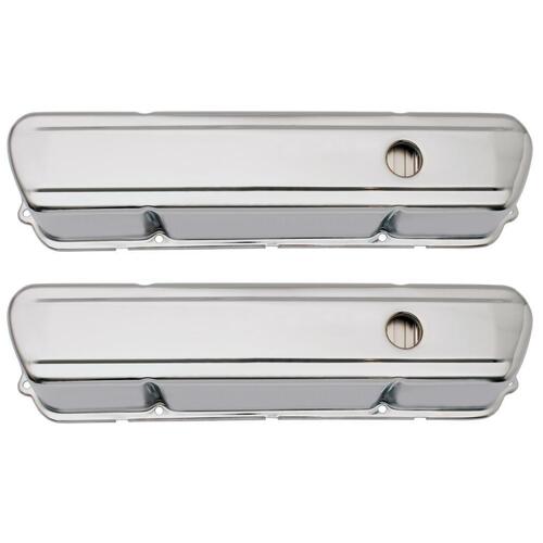 ROCKER COVER CHROME PLAIN TALL 253 308 HOLDEN PAIR