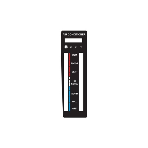 DECAL AIR CONDITIONER CONTROL PANEL VK C