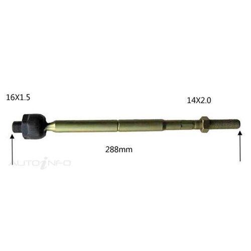 STEERING RACK END VK COMMODORE POWER STEERING 290MM MALE END