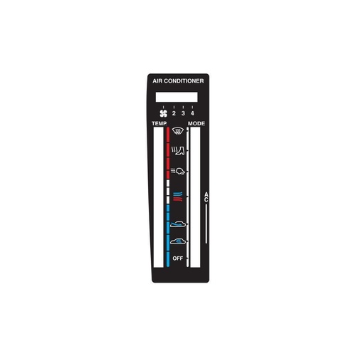 Decal Air Conditioner Control Panel VL C