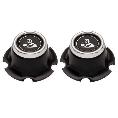 WHEEL CENTRE CAP (BLACK) TORANA LJ (PAIR