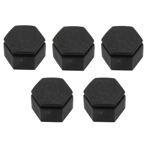 WHEEL CAP NUT COVER SET PLASTIC BLACK VE