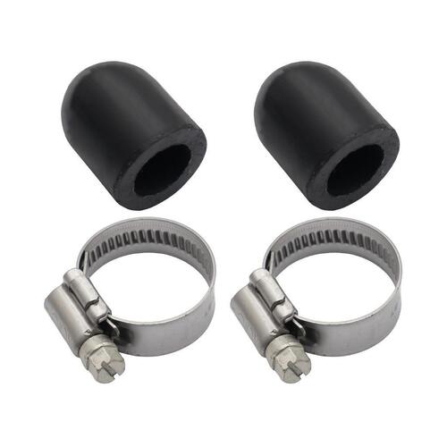 WATER CAP 5/8 PAIR WITH CLAMPS
