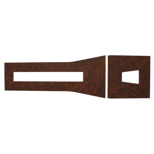 CONSOLE INSERT SET AUTO HG BURR WALNUT