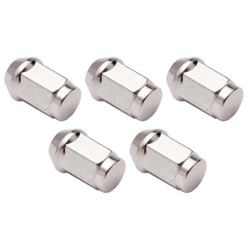 Wheel Nut Set Ford 1/2' Chrome Bulge (5)