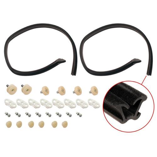 WINDOW ROLLER REP KIT HK HT HG MONARO DOORS & QUARTER GLSSS WITH BAILEY CHANNEL