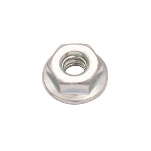 NUT HEX NO.10 - 24 WITH EXTERNAL TOOTH WASHER HEX 3/16"-24 X 3/8" WITH 1/2" SERRATED FLANGE ZINC SEE FN010 FOR GOLD